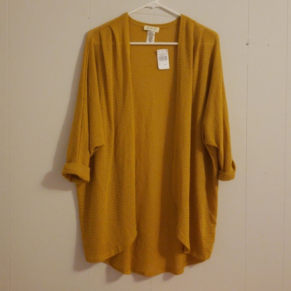 Nwt Mustard Color Light Weight Shrug 